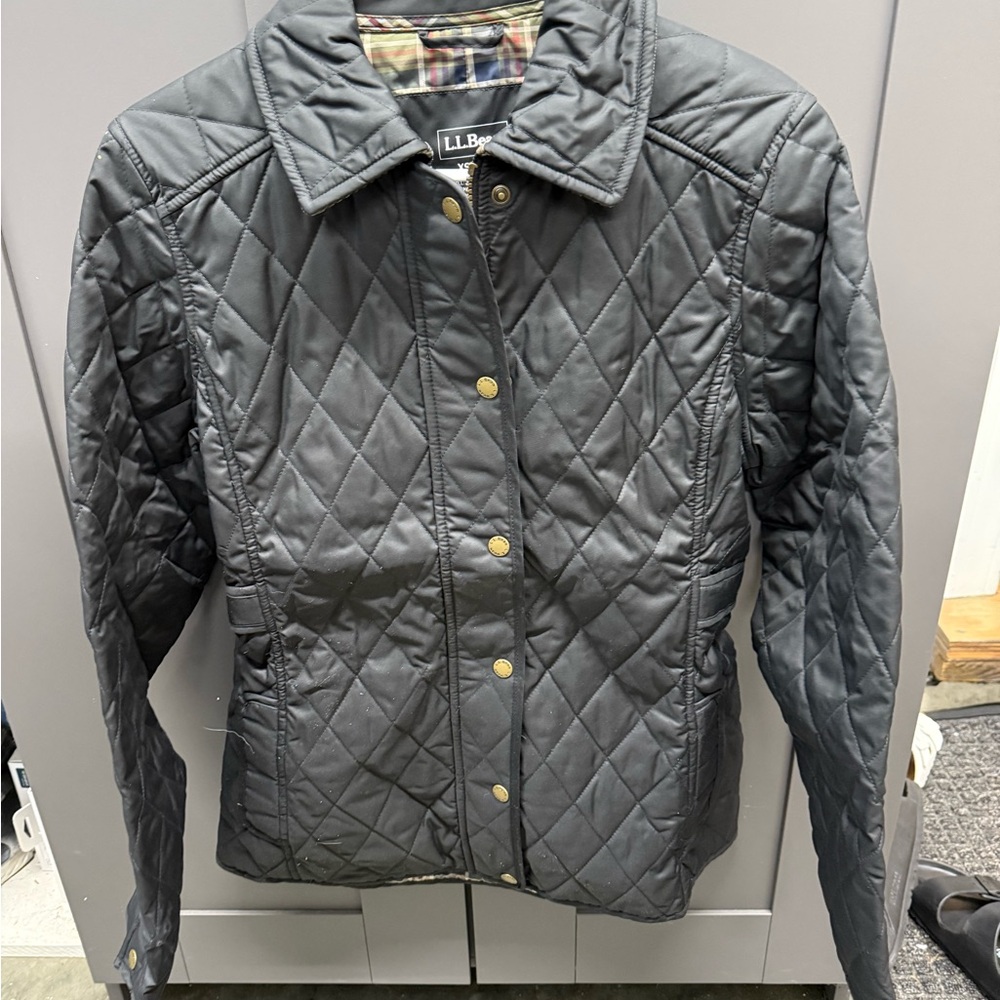 L.L. Bean Black Quilted Jacket‎